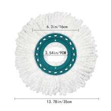 Compatible With Leifheit Spin Mop Replacement Pads, Microfiber Dry & Wet Dual-Use Mop Head Accessories, Spin Mop Head, Mop Replacement Cloth Pads, Cleaning Tool Replacement Pack - Multicolor - View 10