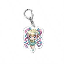 Anime Heavy Dependence Acrylic Keychain Pendant Creative Funny Accessories Gift - Multicolor - View 7