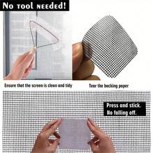 5/10pcs Window Screen Repair Patches, 3-Layer Strong Adhesive Screen Mesh Tape, For Repairing Holes In Windows And Doors, 10pcs, 4in X 4in (10cm X 10cm) - Multi-color - View 1