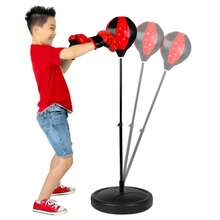 Crystals Kids Free Standing Boxing Punch Bag - Adjustable Height With Gloves - Punch Bag - View 1