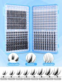 400pcs Eyelash Book C Curl Large Capacity Highest Quality Lowest Price New DIY False Eyelashes Fluffy Soft 3D Faux Mink Hair False Eyelashes Makeup Eyelash Extensions Short Lightweight DIY Home Eyelash Extensions - C - View 3