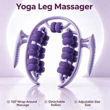 Multifunctional Round Leg Massager, Yoga Leg Shaping Muscle Relaxation Tool, Raised Design For Deep Tissue Kneading, Relieves Muscle Soreness, Lightweight And Portable, Suitable For Yoga Exercise, Office Workers Lymphatic Detox And Cellulite Massage - Multicolor - View 3