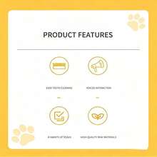 Pet Squeaky Chew Toy, TPR Dental Cleaning Boredom Relief Interactive Chewing Toy For Puppies - Multicolor - View 4
