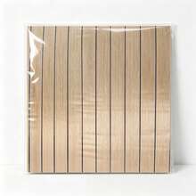 10pcs Self-Adhesive 3D Wood Grain Wall Stickers, DIY Decor For Walls, Ceiling, Living Room - 10pcs - View 5