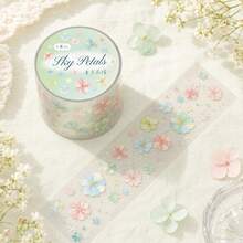 50mm*2m Flower PET Tape Stickers Journal Decor Adhesive Masking Tape Scrapbooking Collage Diary Stationery Sticker - Stickers - View 7