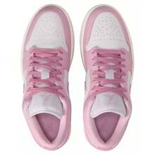 Nike Air Jordan 1 Low Women's Shoes Iced Carmine/White DC0774-607 | Low-Top Versatility, Everyday Wearable - 粉紅白色 - 查看 5