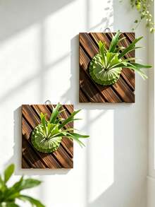 Deer Fern Installation Board, Orchid Wood Wall Flowerpot, Climbing Plant, Indoor And Outdoor Plant Frame Wall Hanging Rack Hanging Board, Wall Mounted Creative Decoration - One Size Fits All - View 2
