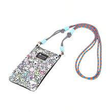 1pc Tokidoki Officially Licensed Cartoon All-Over Print Phone Crossbody Bag, Multi-Color Mixed Character Print, Adjustable Woven Rope Strap, Lightweight Scratch-Resistant Compact Storage Bag, Suitable For Daily Outdoor Small Item Storage - Multicolor - View 7