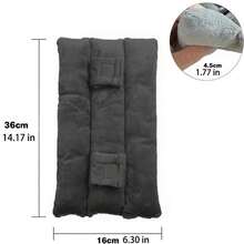 Soft Car Seat Belt Shoulder Cushion, Plush Seatbelt Padding Cover, Comfort Auto Interior Neck Protector For Driving Travel - 1PC - View 3
