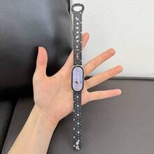 Elegant & Beautiful Watch Band, Multi-Functional, Durable, Exquisite Creative Silver Mist Starry Sky Pattern, Asymmetrical Shape, Suitable For Xiaomi Band 10/9/8 Wristband, Quick Release Buckle Design, Supports NFC Version Sharing, Sports Smart Couple - Multicolor - View 5