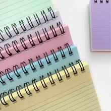 1pc Color Spiral Notebook, Simple Portable Student Journal Notebook, Student, Office Back-To-School Season - Multicolor - View 4