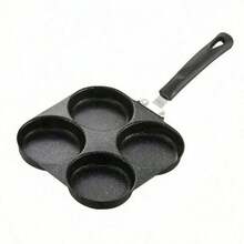 1pc Divided Cast Iron Skillet, With Single Handle, Divided Design Makes Cooking Easier, Suitable For Frying Eggs, Pancakes And Breakfast Pan, Ideal For Home Kitchen And Restaurant Tools, Perfect For Making Sausages, Eggs And Other Foods. - View 14