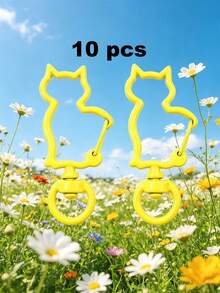 10/100pcs Multi-Color Metal Lobster Clasp Keychain, Classic Hook Chain Suitable For Jewelry Making Pendant Accessories - Keychain - View 25