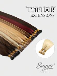 SUYYA 22inch 50g I Tips Hair Extensions Human Hair Easy To Maintain Itip Human Hair Extensions Black Itip Remy Extensions For Party - S613 - View 1