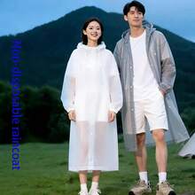 Adult Unisex Rain Poncho, Thick Non-Disposable EVA Raincoat, Waterproof Long Full Body Rain Poncho, Convenient For Outdoor Travel And Carrying - Multicolor - View 1