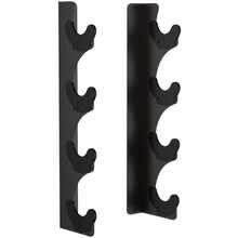 Vertical Wall-Mounted Barbell Rack Barbell Storage Rack Suitable For Barbell, Curl Bar Space-Saving Barbell Storage Rack, Weight Barbell Fixed Rack Suitable For Home Fitness Equipment - Black - View 2