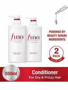 Fino 2件裝 Premium Touch 護髮素 550ml，含蜂王乳萃取，溫和清潔並滋養乾燥、毛躁、受損髮質，幫助減少斷裂與分叉，讓秀髮柔軟順滑亮麗，旅行必備，送給媽媽的完美禮物 - 護髮素 - 查看 5