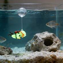 Glow-In-The-Dark Fish School & Diver Decoration - Aquarium Landscape, Diving Figurine, Low Maintenance Underwater Decor, Suitable For Freshwater/Saltwater Fish Tanks & Aquariums - A - View 10