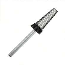 Mata Bor Kuku 5-in-1, Tangkai 3/32" Mata Bor Tapered Karbida Tungsten untuk Penghapusan Cepat Kuku Akrilik, Gel Keras, dan Kutikula, Mata Bor Kikir Kuku Elektrik Profesional untuk Mesin Bor Kuku - MultiWarna - View 9