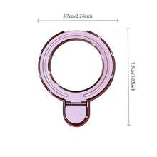 1 Buah Dudukan Ponsel Bulat Logam Berongga, Dudukan Ponsel Meja Cincin Jari Lentur, Stiker Belakang Magnetik, Dudukan Sederhana Berongga, Cocok untuk Panel Belakang Halus, Model Universal - MultiWarna - View 7