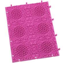 1pc 24.6 X 18.1 X 1.7cm Soft TPR Cat Self-Grooming Massage Pad, Connectable Floor Scratching Mat, Round Bristle Design, Relieves Shedding And Itching, Indoor Cat Grooming Tool - 24.6 X 18.1 cm - View 8