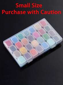1 Large Box Containing 30 Small Grid Storage Boxes, Gift Box Jewelry Box Accessory Storage Box, Packaging Box Mini Transparent Bead Storage Box With Hinged Lid, Rectangular Transparent Craft Supply Box, Can Be Used To Organize Earrings, Rings, Jewelry And Nail Art Accessories, Cosmetic Bag, Toiletry Bag, Travel Essentials, Storage Box, Cosmetic Storage Box, Cosmetic Bag, Toiletry Bag, Room Decor Box - Clear - View 15