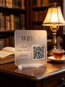 Custom Commercial Acrylic QR Code Signage, Clear Image With Long-Lasting Color, Suitable For Indoor And Outdoor Use, Can Be Made Into Payment Codes, Store QR Codes, Supports Customized Graphic And Text Designs, Wear-Resistant, Stain-Resistant, Easy To Clean, Ideal For Restaurants, Studios, Market Stalls - Multicolor - View 6