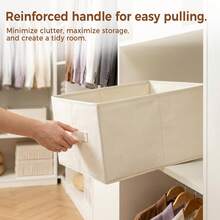 1pc Shirt Storage Organizer Travel Slouchy Person T-Shirt Folding Clothes Storage Box Pants Organizer - Beige - View 7