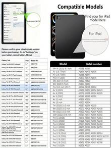 2片裝磨砂紙感平板螢幕保護貼 防眩光 防指紋 防刮 相容 Galaxy Tab/iPad Air Pro/小米/華為 MatePad/Honor Pad 防爆耐刮 辦公繪圖書寫軟膜 非玻璃 - 霧面 - 查看 4