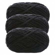 2pcs/100g Premium Chenille Yarn - 50g/Pc High Elasticity Yarn, Soft And Elastic Polyester Yarn, Suitable For Crochet Projects Such As DIY Knitting, Handmade Bags, Baskets, Blankets, Mats, Cushions And Dolls (Random Packaging) - Multicolor - View 41