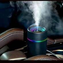 Humidificador Mini USB Portátil Difusor de Aromaterapia, Niebla Fina 360° Luz RGB Colorida Silencioso Humidificador Pequeño, Adecuado para Coche, Escritorio, Dormitorio - Mist - Ver 9