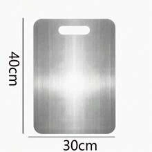 Meythway Stainless Steel Cutting Board Set Of 3, Metal Chopping Boards, Non-Porous & Odor Resistant, Easy Clean Cutting Mats For Meat, Vegetables & Kitchen Prep(3 Pieces - Silver - View 10