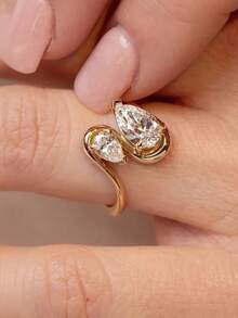 Tsnamer 1 Vintage-Style Classic Sparkling Zirconia Women's Ring-A Personalized, Gift For Everyday Wear Or Parties - Ring - View 1