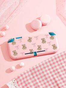 Cute Bear & Bow Pattern Switch 2 (2025)/Switch NS/Switch OLED Compatible Game Console Accessory Set, Game Console Protective Case/Dock Shell/Storage Bag, TPU Soft Shell, Beautiful & Practical, Portable Stand, Portable Travel, Anti-Drop & Anti-Scratch, Anti-Fouling, Fashionable & Romantic Gift - View 17
