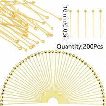 200pcs 16-40mm Iron Alloy Ball Pins, Handmade DIY Jewelry Bracelet Necklace Phone Car Hanging Keychain Material Accessories - Crochet Hook - View 15