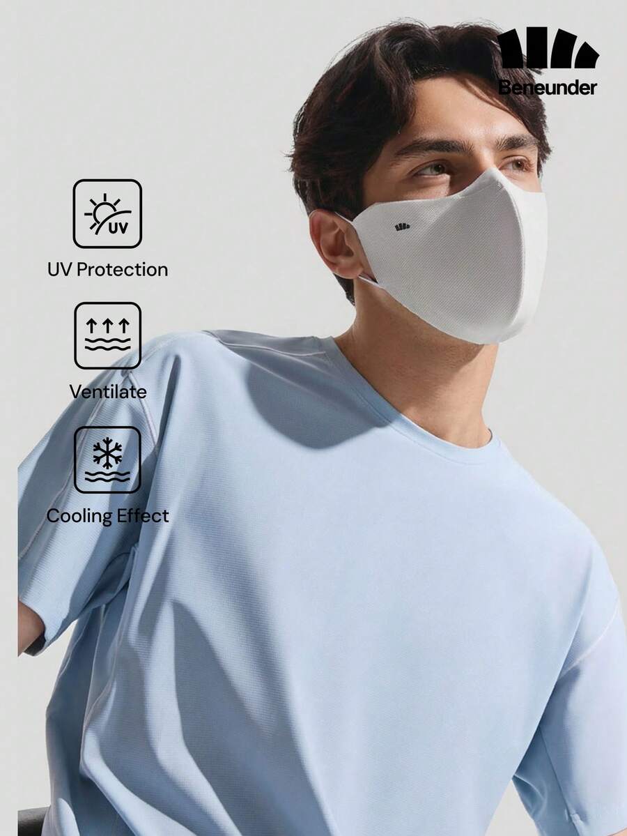 Máscara de protección solar transpirable que cubre los ojos para hombres Beneunder AS337 - Gris - Ver 1