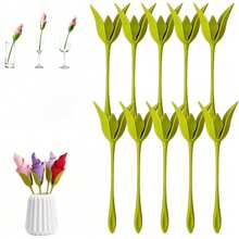 10/20pcs Floral Napkin Holders, Fashionable & Elegant, Creative Flower-Shaped Stand, Easy To Use, Combines Storage & Decorative Functions. Suitable For Weddings, Various Holiday Parties And Daily Table Settings - Easy-To-Use Floral Napkin Holders For Everyone - Multicolor - View 9