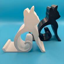 Universal Phone And Tablet Stand, Suitable For Bed, Office, Car Use, Cute Cat And Dog Design, Hands-Free Video Call, Pet Lover Must-Have Fun Shaped Phone Holder, Christmas Gift Phone Stand, Halloween Phone Stand - Multicolor - View 3