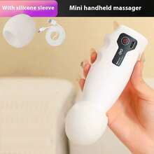 Pistola de Massagem Profissional para Relaxamento Muscular e Fáscia, Pistola de Massagem para Pescoço e Fáscia para Homens e Mulheres, Pistola de Massagem Elétrica Mini para Fitness, Mini Elétrica Portátil, Recarregável via USB, Ajuste de 4 Velocidades, Adequada para Massagem no Corpo, Pernas e Cintura - Multicolorido - Visão 12