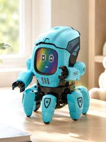 Mainan Robot Menari Elektrik 6 Cakar, Cocok untuk Anak Usia 3 Tahun ke Atas, Robot Interaktif Berputar 360° dengan Lampu LED Warna-warni Berkedip dan Efek Suara Musik Terintegrasi, Mainan Edukasi Elektronik, Mainan Anak-anak, Mainan Anak Laki-laki, Mainan Anak Perempuan - MultiWarna - View 2