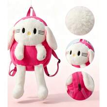 Cute Cartoon Character Kids' Backpack - Pink - View 2