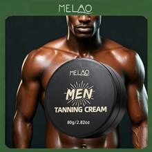 MELAO 男士防曬乳 80g/2.82oz，深色自然曬黑加速乳，男士保濕防曬乳液，可增加無痕均勻古銅色曬痕 - 男士 - 查看 1