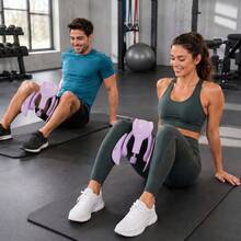 Adjustable Kegel Trainer Inner Thigh Adductor Hip Exerciser For Pelvic Floor Muscle With Band - 紫色 - 查看 4