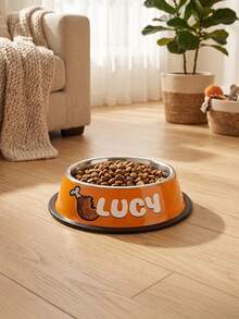 1 buah Mangkuk Anjing dengan Teks Kustom, Mangkuk Makanan dan Air Hewan Peliharaan yang Dipersonalisasi, Mangkuk Makan dengan Pola Kartun Kustom untuk Anjing dan Kucing Kecil dan Sedang, Hadiah Hewan Peliharaan - MultiWarna - View 31
