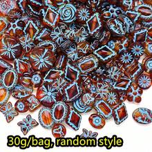 30g/Beutel Vintage Barock Perlen unregelmäßige Schmetterling Blume Acryl lose Abstandshalter Perlen für DIY Schmuckherstellung handgemachte Halskette Armband Zubehör - Barockstil - Übersicht 8