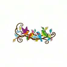 Outdoor Acrylic Bird Statue Wall Decor, Spring Home Soft Furnishing, Summer Garden Atmosphere Arrangement Art Hanging - Multicolor - View 6