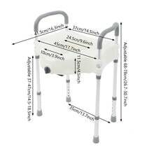 kangten Toilet Rack Toilet Handrails For Elderly, Adjustable Height Toilet Rails Frame - View 2