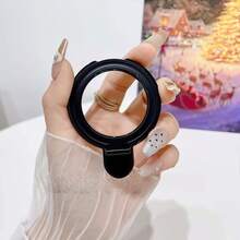 1 Buah Dudukan Ponsel Bulat Logam Berongga, Dudukan Ponsel Meja Cincin Jari Lentur, Stiker Belakang Magnetik, Dudukan Sederhana Berongga, Cocok untuk Panel Belakang Halus, Model Universal - MultiWarna - View 8