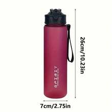 1件 750ml 一鍵彈蓋運動水壺,耐用磨砂便攜水杯,防漏水瓶,適合騎行、登山、學生、通勤 - 彩色 - 查看 9