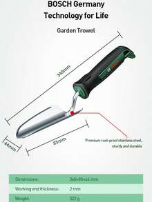 BOSCH Gardening Shovel With Soft Non-Slip Ergonomic Handle, Suitable For Planting, Transplanting, Moving, And Leveling Soil - Gardening Gift - Multicolor - View 14